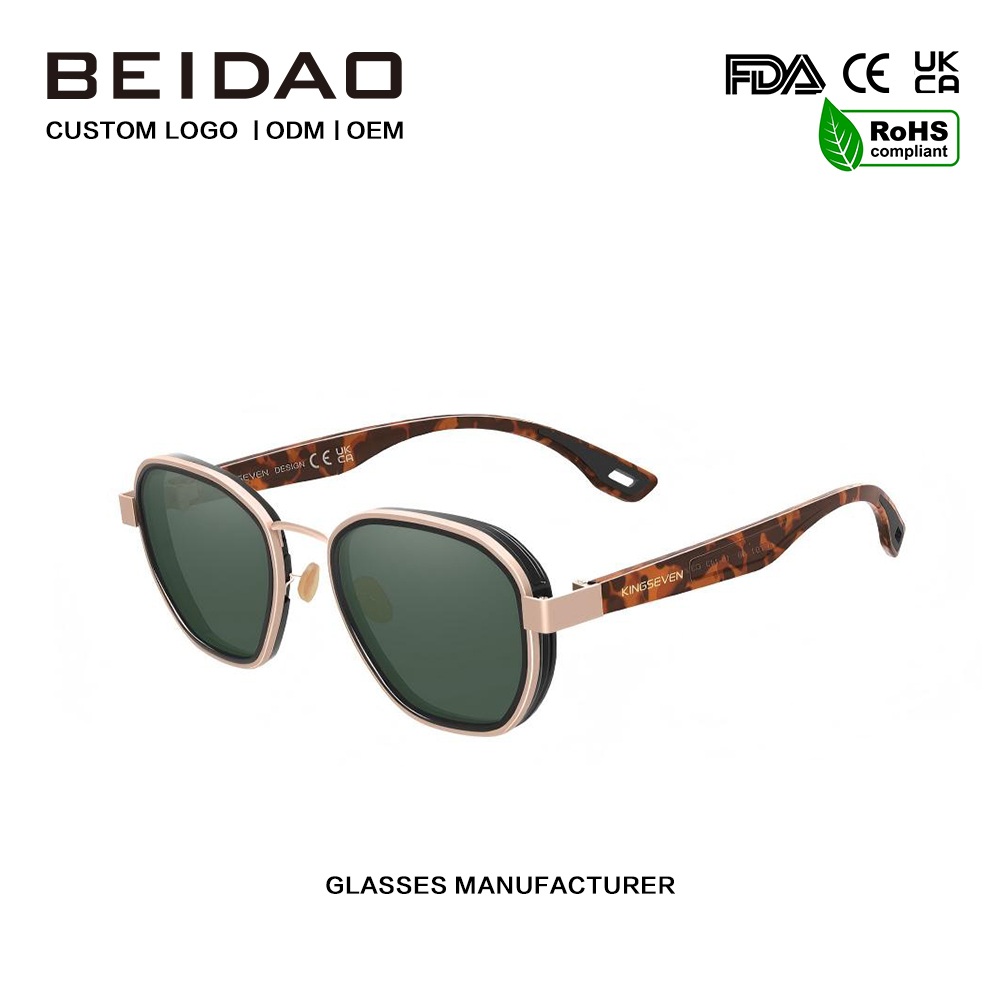 Classici occhiali da sole polarizzati in alluminio riflettente