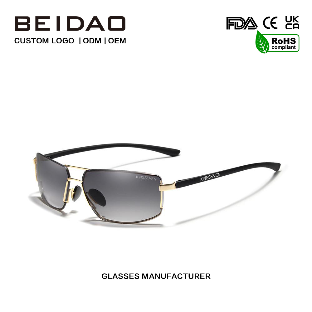 Occhiali da sole polarizzati in alluminio di moda di vendita calda