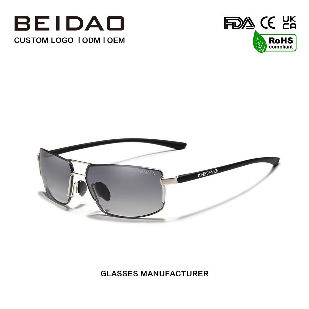 Occhiali da sole polarizzati in alluminio di lusso