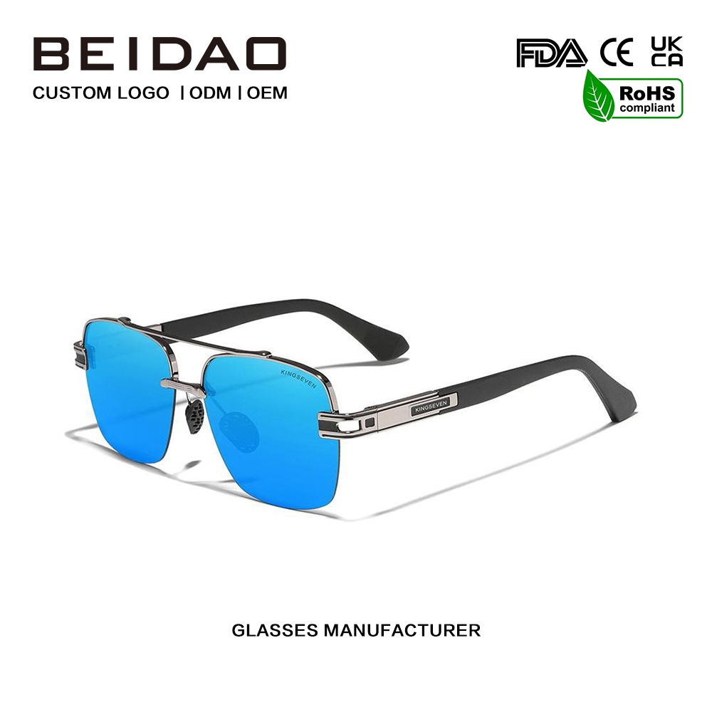 Occhiali da sole polarizzati retrò di lusso per uomo