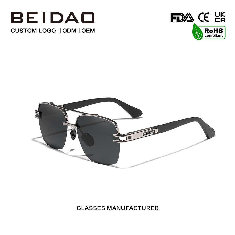 Occhiali da sole polarizzati retrò colorati con tonalità quadrate